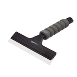 Amazon Basics Minimalist Window Squeegee for Clutter-Free Bathrooms, 8-Inch Neutral Black Finish