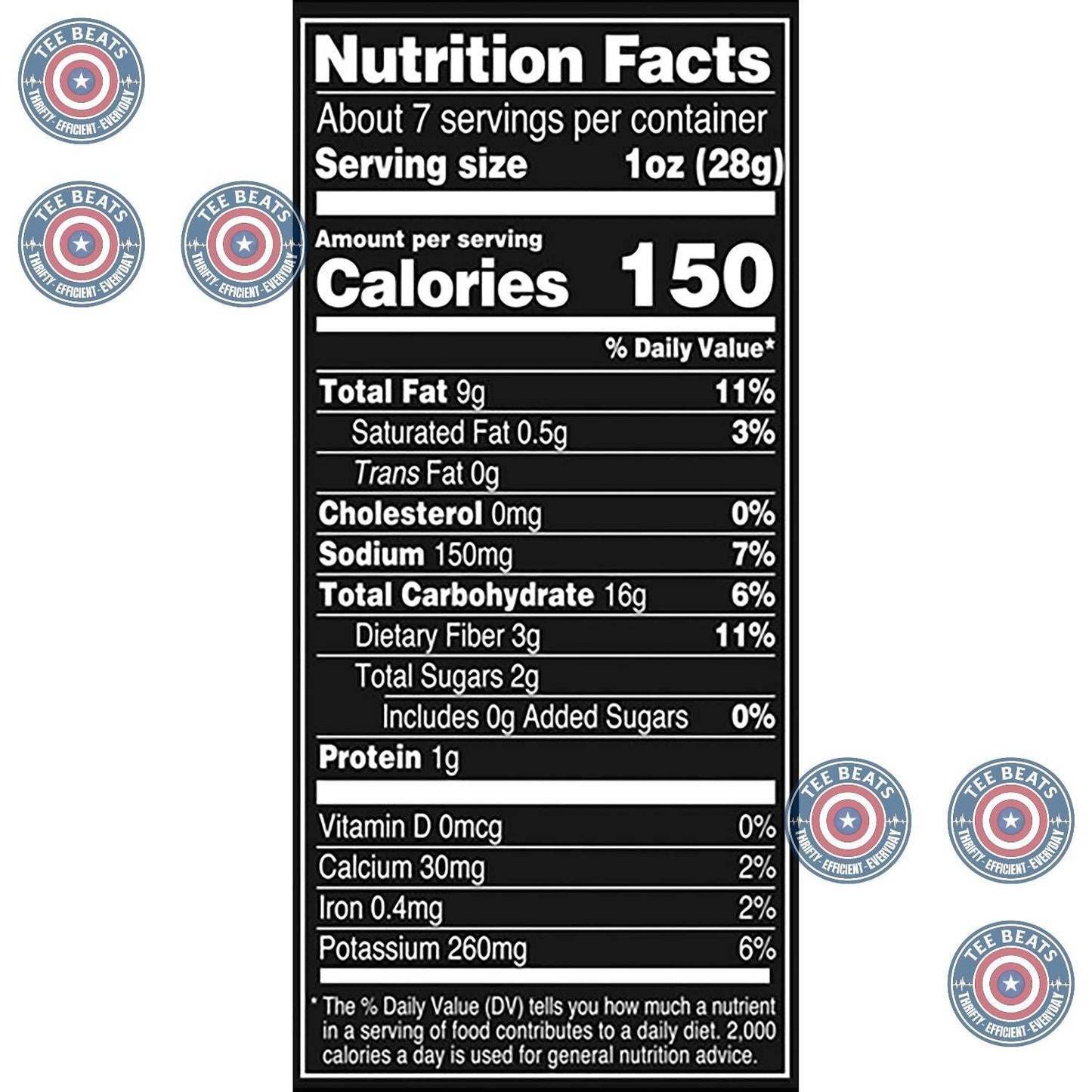 0mg cholesterol, 0g trans fat, no artificial flavors and no artificial preservatives