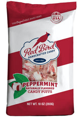 Red Bird Soft Peppermint Puffs – Allergy Safe Classroom Treats for Kids Parties, Top 8 Allergen Free Individually Wrapped Mints