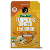 FGO Organic Turmeric Ginger Tea – Premium Organic Birthday Gift for Health-Conscious Women and Moms