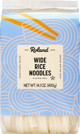 Roland Foods Wide Rice Noodles – Gluten-Free Pantry Staple for Celiac-Safe Weeknight Dinners, Clean-Label Comfort Food