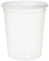 YW Plastic Soup Food Container with Lids – Wedding Registry Style Gift for Meal Prep Couples, 32 oz 12 Pack