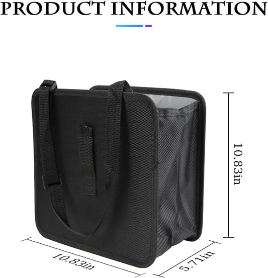 2.9 gallon / 11l capacity for holding a full day of vehicle trash or picnic supplies