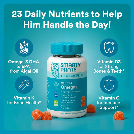 23 bioavailable nutrients including omega-3 dha/epa from algal oil, vitamin d3, c, b12, b6, a, k, zinc, and folate