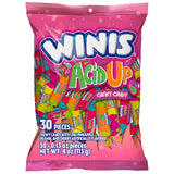 Winis Sour & Spicy Mexican Taffy – Allergy-Friendly Candy for Kids Lunchboxes and School Snacks, 4 Oz Variety Bag