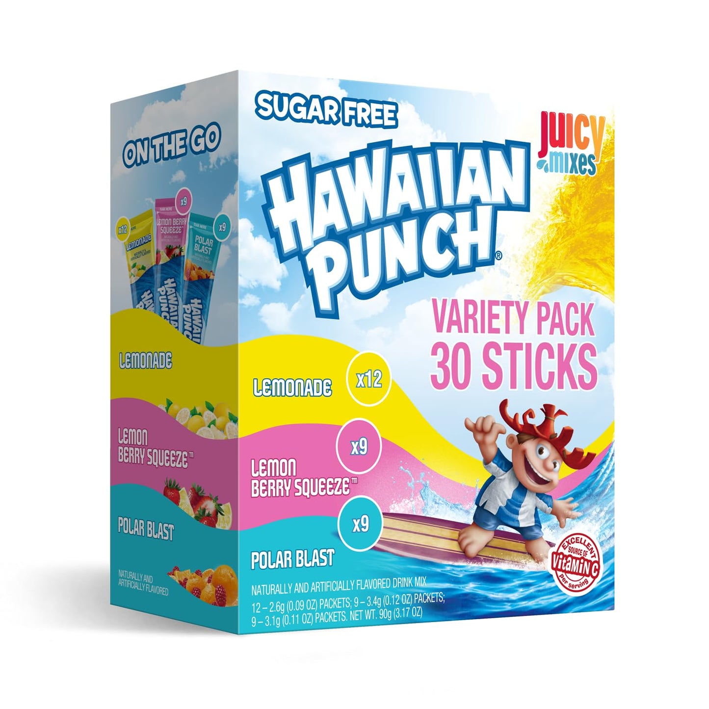 30 single-serve 2.75 oz powder packets per box