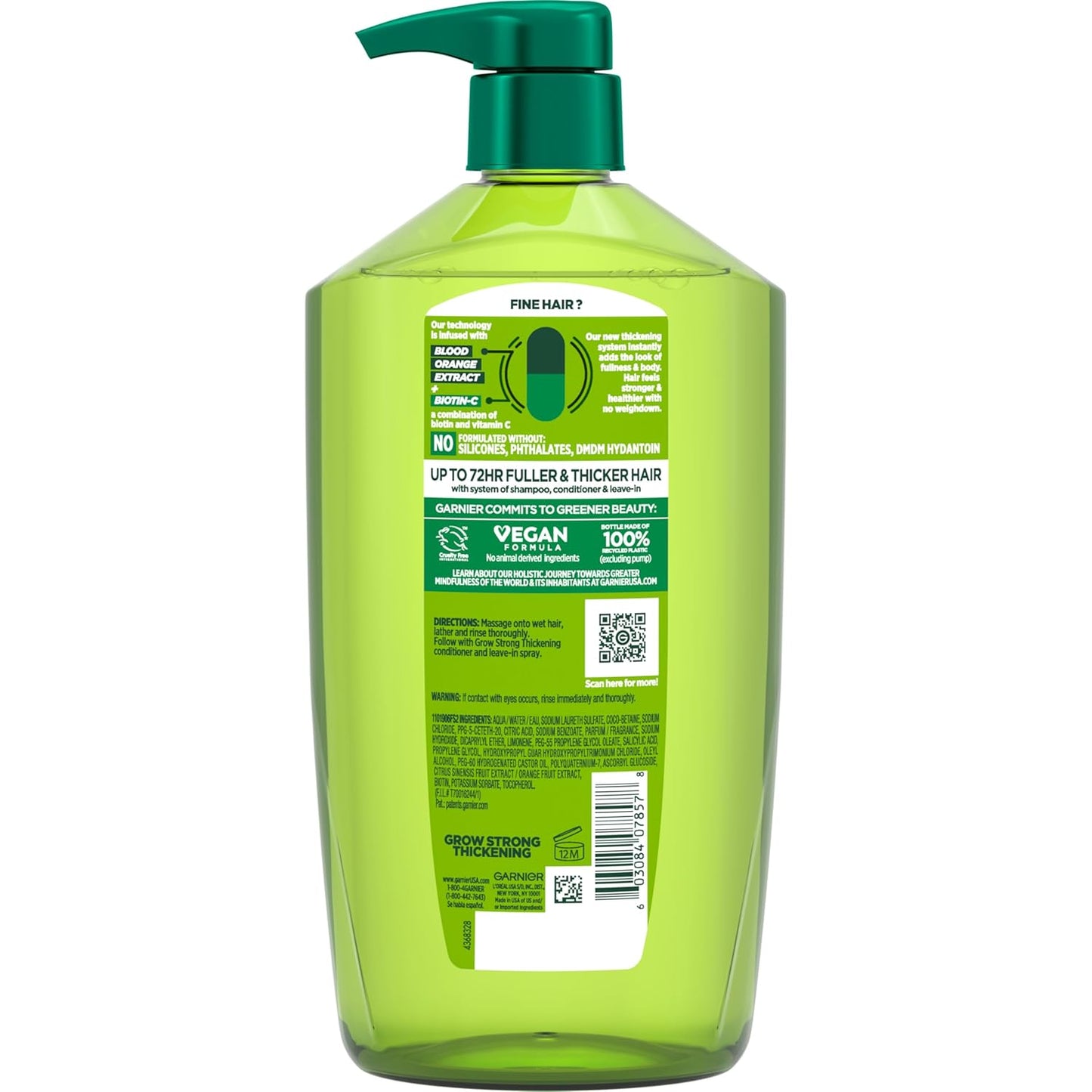 33.8 fl oz bulk-size bottle made of 100% recycled plastic (excluding pump and cap)
