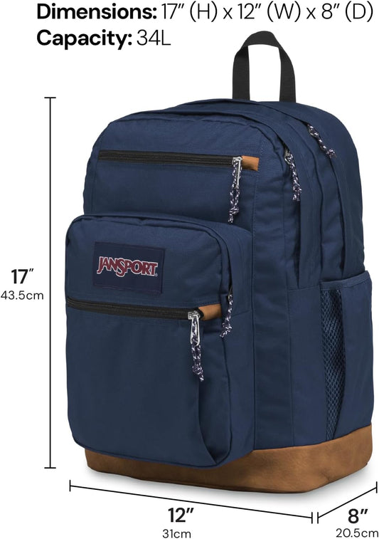 34-liter capacity (2100 cubic inches) across two large main compartments