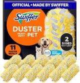 Swiffer Heavy Duty Pet Duster Refills – Practical Gift for Cat and Dog Owners Who Have Everything, Febreze, 11 Count