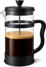Utopia Kitchen French Press Coffee Maker – Decorative Beverage Server for Dinner Parties and Home Bars, Black 34 Oz