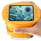 Parent-Approved Handheld Microscope for Kids – 200g Featherlight Body with Shock-Absorbent Casing for Small Hands