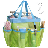 Mesh Shower Caddy Portable - Effortless Less-Is-More Bathroom Carry, Collapsible Mesh Tote in Black