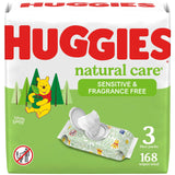 Huggies Natural Care Sensitive Baby Wipes – Dermatologist-Tested Cleansing Wipes with National Eczema Association Seal
