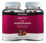 Amazon Basics Mixed Berry & Cherry Adult Multivitamin Gummies – 150 Ct, 75-Day Simple Two-Gummy Habit for Intentional Living