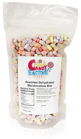 Sarah's Candy Factory Assorted Dehydrated Marshmallow Bits for Kids' Cereal Bowl and Hot Cocoa