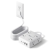 VoltaHub Desktop Hub – Father’s Day Gift for the Gadget Dad, Wall-Mountable Power Tower with Flat Plug