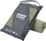 Rainleaf Microfiber Towel Quick Dry Camping & Travel & Gym Towel – Sleek Hand Towel in Muted Colors for Spa-Style Home Setups