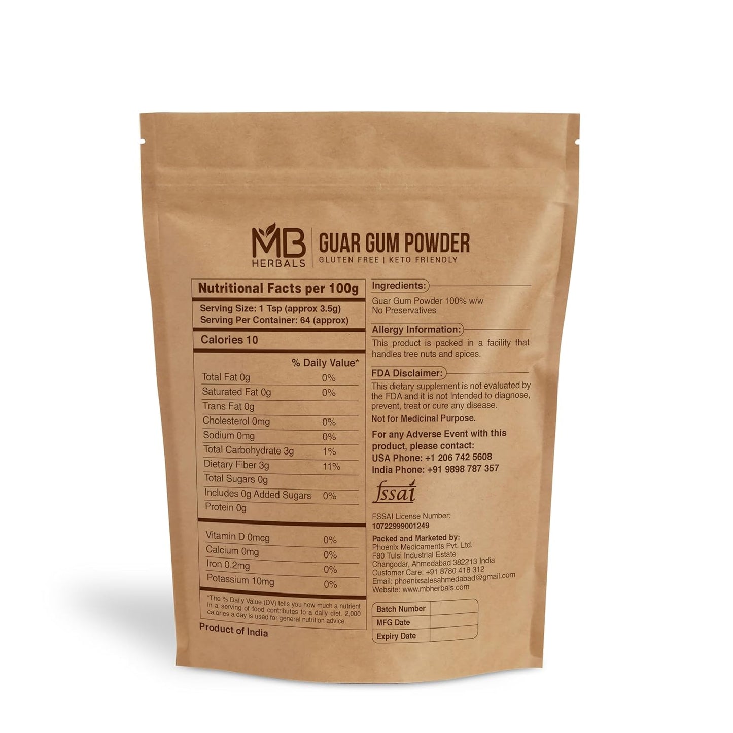 8x thickening potency compared to corn starch