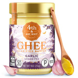 4th & Heart California Garlic Ghee – Mindful Kitchen Staple for Clean-Eating Wellness Routines