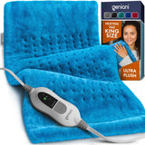 GENIANI Heating Pad – Spa-Style Self-Care Ritual for Evening Wind-Down, Microplush Electric Heat Wrap for Body Tension