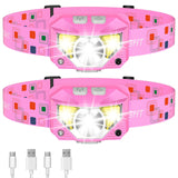 LHKNL LED Headlamp – Battery-Indicator Safety Light for Early-Morning Runs and Late-Night Dog Walks