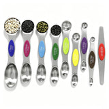 KitchenNest Double-Sided Measuring Spoons – Simple Stainless Steel Design for Capsule Kitchen Drawers