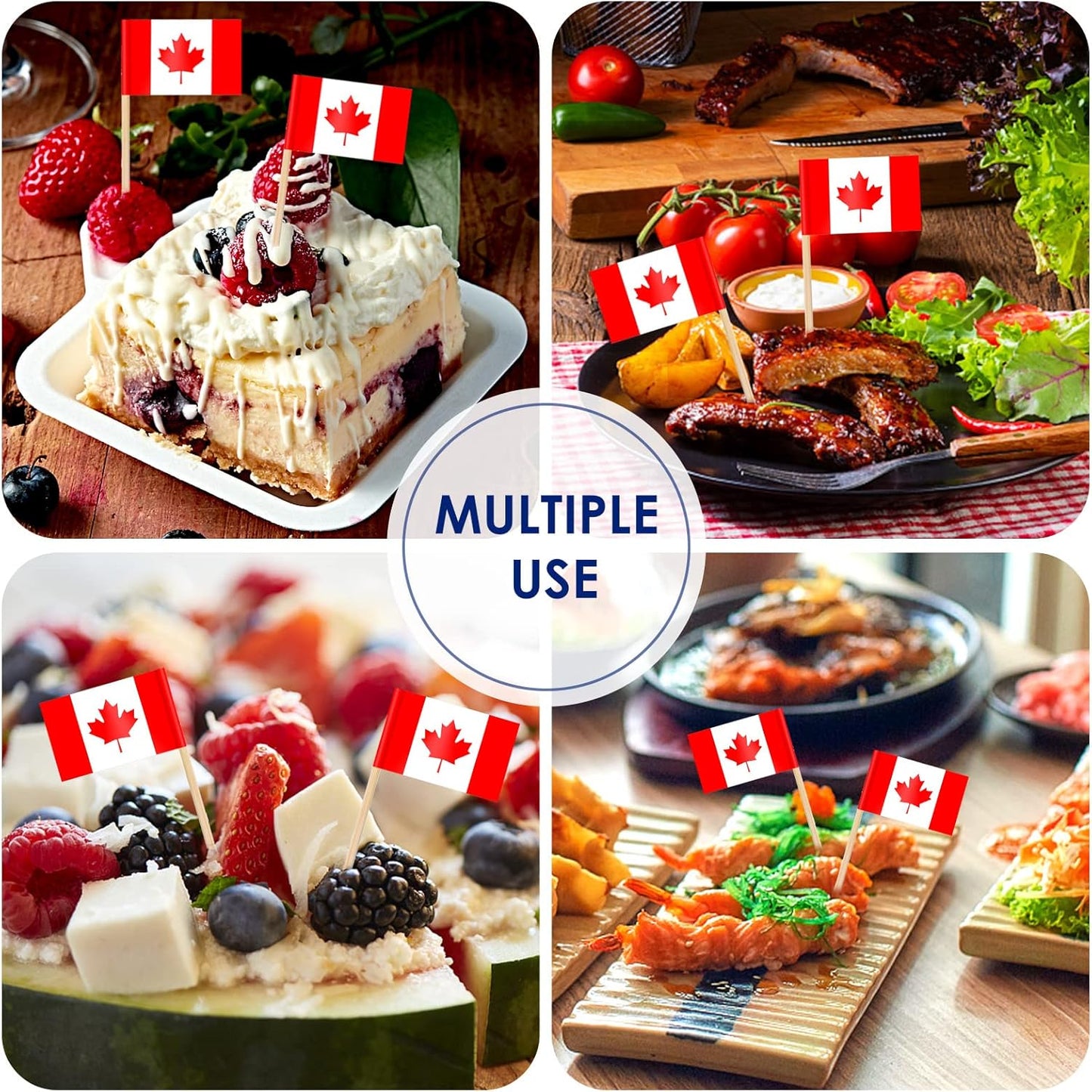 AhfuLife Country Flag Toothpicks – Stylish Mini Picks for Themed Dinner Parties and Living Room Aesthetics