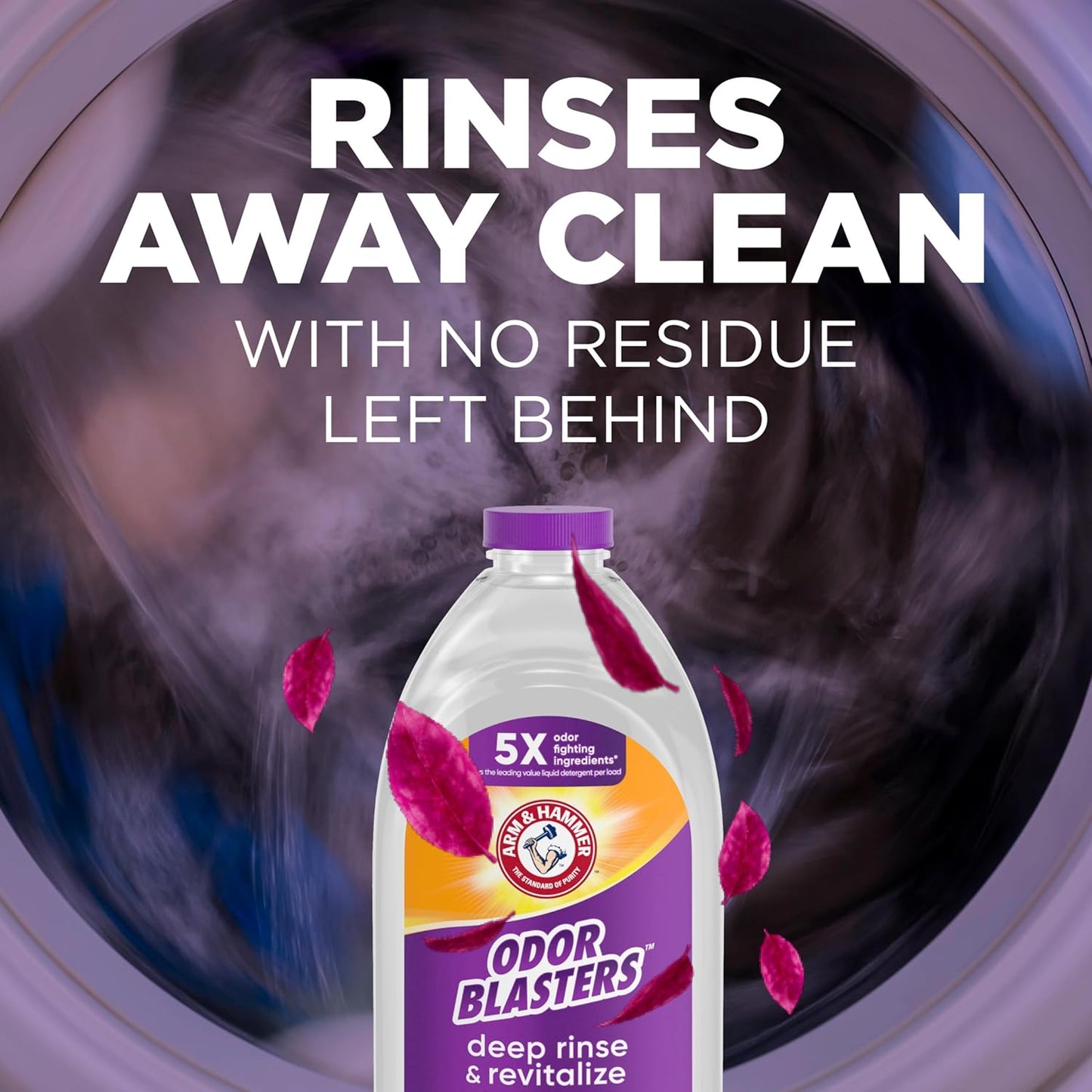 ARM & HAMMER Odor Blasters Deep Rinse – Versatile Laundry Additive for Camping Gear and Hiking Clothes, 50 fl oz