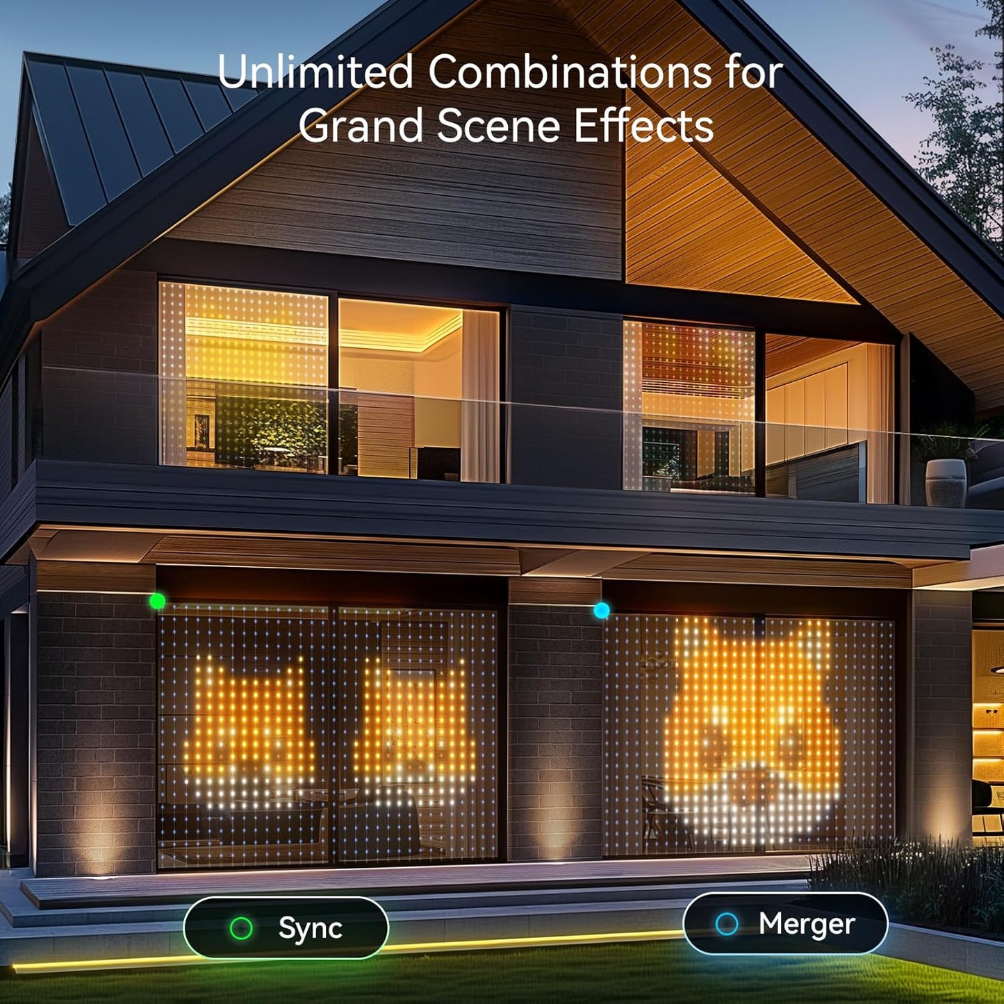 AuroraGlow Smart Curtain Lights – Safe Kids Bedroom Decor, Cool-to-Touch LED with Auto Shutoff Timer