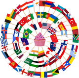 AhfuLife Country Flag Toothpicks – Stylish Mini Picks for Themed Dinner Parties and Living Room Aesthetics