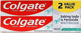 Colgate Frosty Mint Whitening Toothpaste Twin Pack – Useful Stocking Stuffer for Mom, Dad and College Students, 12 Fl Oz