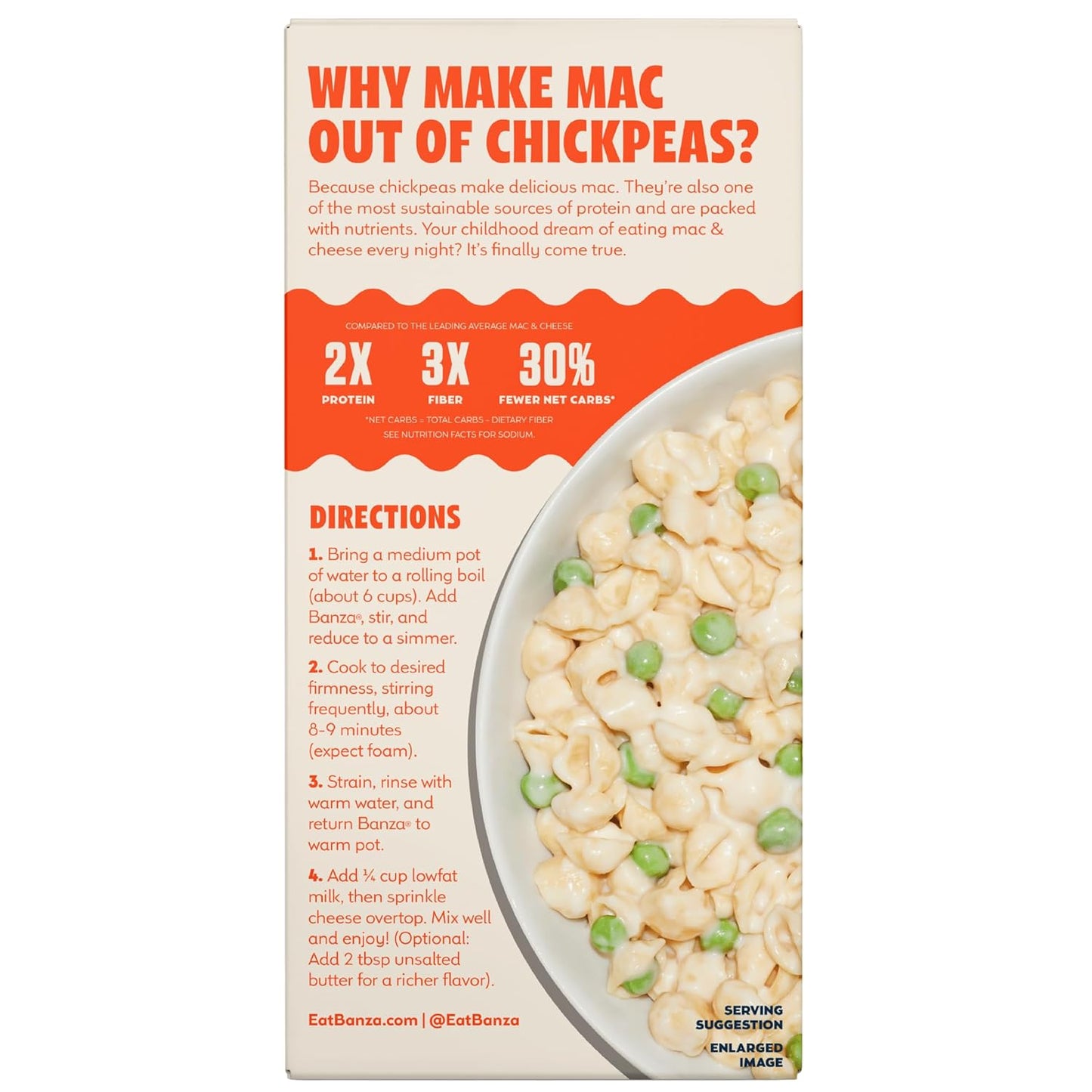 Banza Shells & White Cheddar Mac and Cheese - Non-GMO Family Dinner for Picky Eaters and After-School Snacks