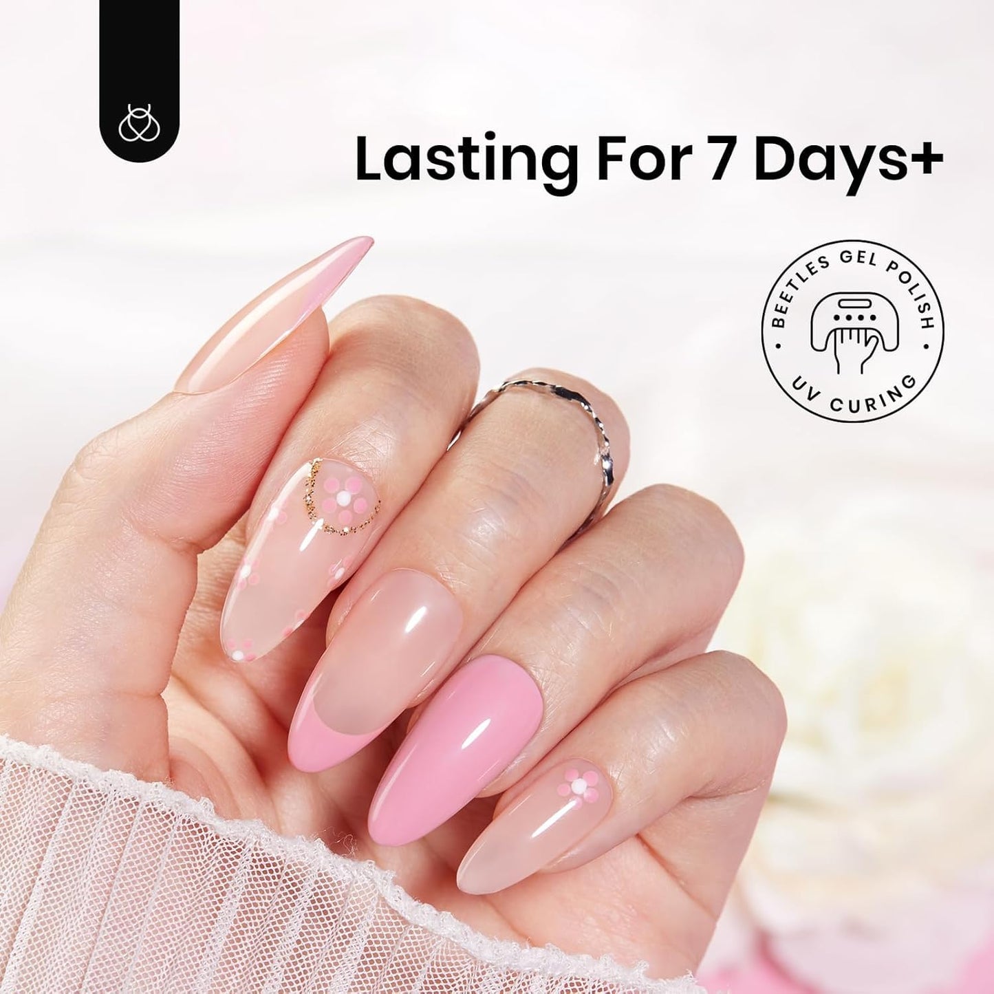 Beetles 15ml Peel Off Gel Base Coat Birthday Gift for Her, Easy At-Home Manicure