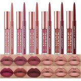 AOA Lip Vault – Elegant Bridal Lip Set, 12 Long-Wearing Matte Liquid Lipsticks and Matching Liners in Gift-Worthy Box