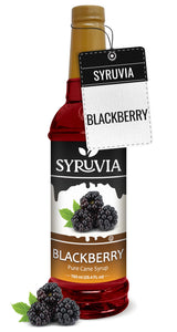 Syruvia Blackberry Syrup - 25.4 fl oz Premium Coffeehouse-Quality Flavoring for the Refined Home Barista