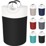 BlissTotes 75L Laundry Basket as Nursery & Bedroom Accent Piece, Soft-Tone Collapsible Hamper