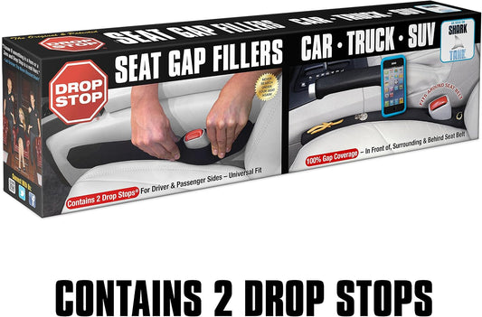 built-in slot that attaches directly to the seat belt catch so it moves with the seat