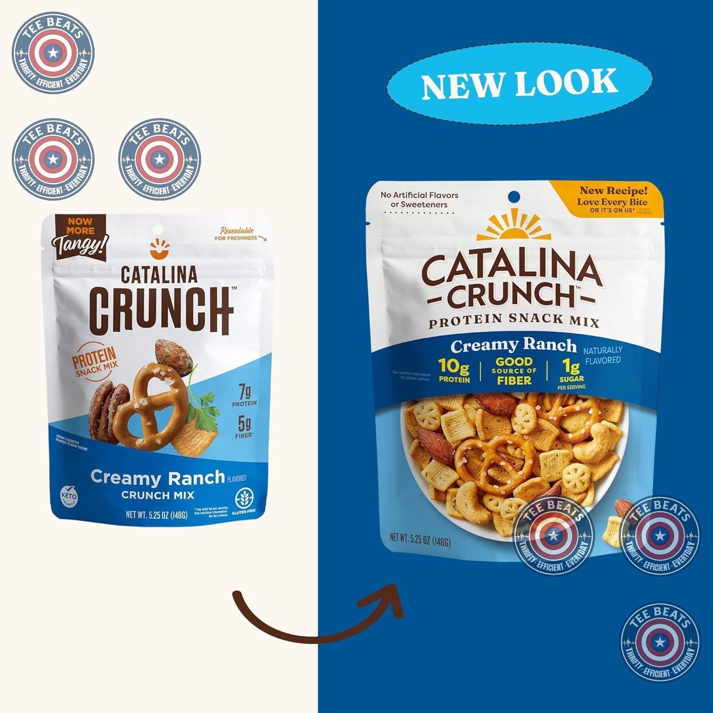 Catalina Crunch Protein Snack Mix - Creamy Ranch Keto Snack for Mindful Pantry Stocking and Calorie-Watching Routines
