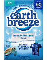 Earth Breeze Laundry Detergent Sheets Island Tropics - 60 Loads Spill-Free Laundry Soap for Patio Wash Days and Outdoor Gear Care