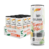 CELSIUS Slim Can Energy Drink 12-Pack – On-the-Go Caffeine for Camping Trips and Long Drives