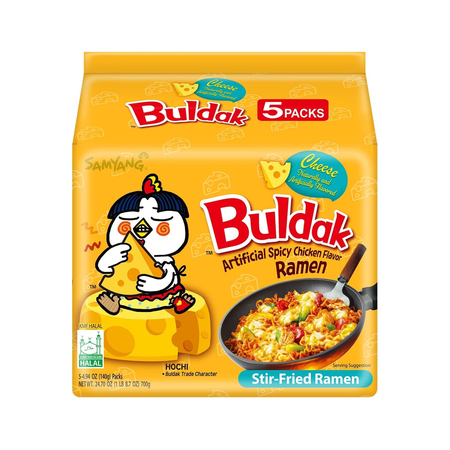 cheese-flavored spicy chicken sauce packet