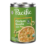 Pacific Foods Organic Chicken Noodle Soup, 16.1 oz Can – Clean-Ingredient Comfort Bowl for Self-Care Lunches