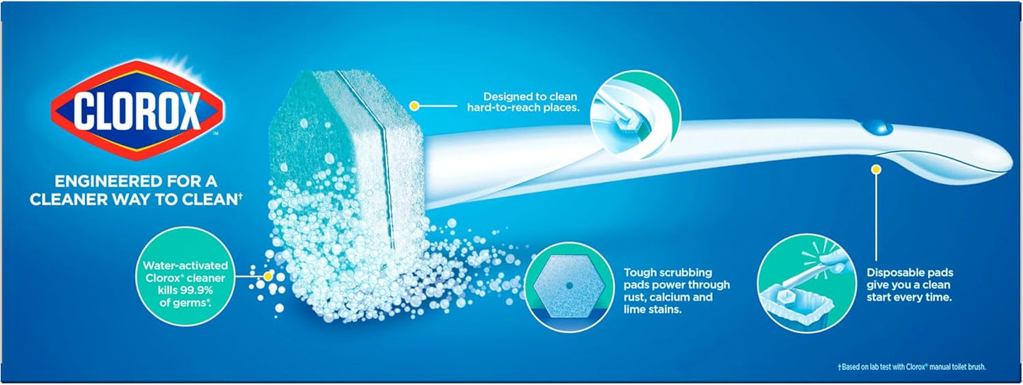 Clorox ToiletWand Disposable Cleaning Pads – Fast Weekly Bowl Sanitizing for a Busy Work-From-Home Schedule