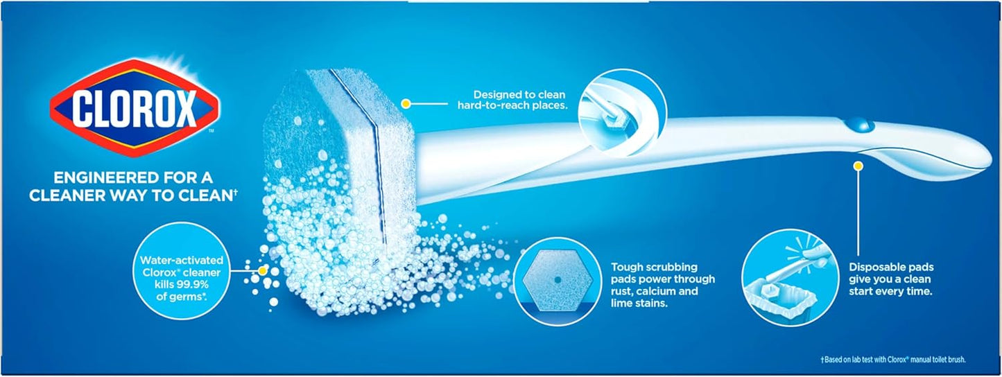 Clorox ToiletWand Disposable Toilet Pads – All-in-One Clutter-Free Replacement for Brush and Cleaner Bottles