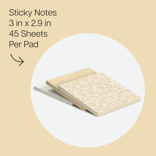 compact 3 in x 2.9 in square size fits planners and notebooks
