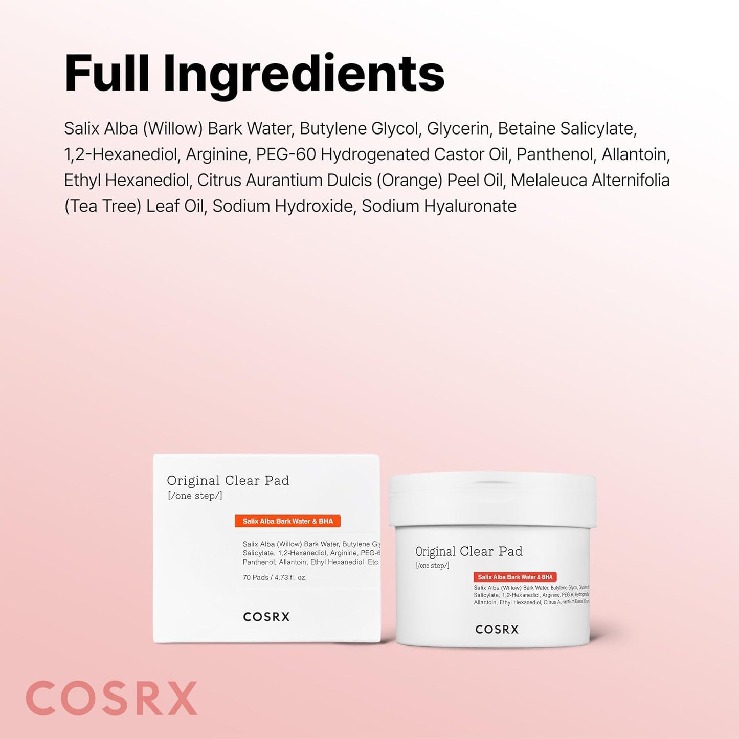 COSRX BHA Toner Pads – Thoughtful Birthday Gift for Her, K-Beauty Exfoliating Skincare Set