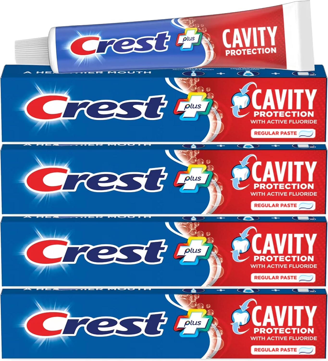 Crest Cavity Protection Toothpaste – Portable 8.2 oz Tubes for Camping Trip Dental Kits