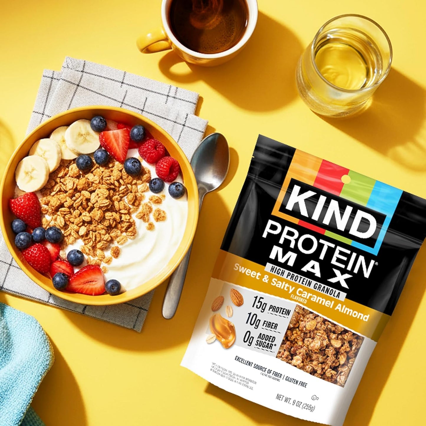crunchy granola cluster form that holds up in milk and as a topping