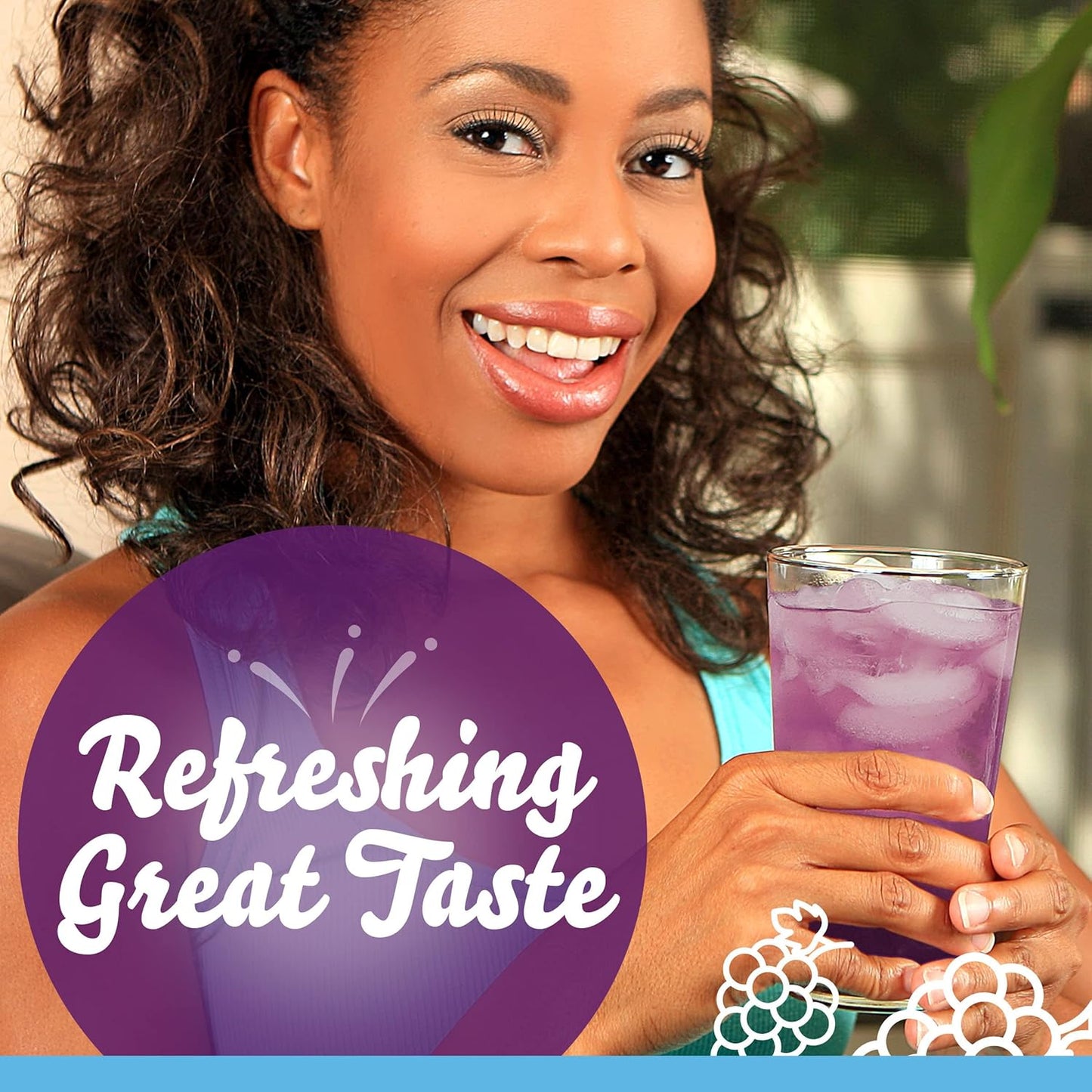 Crystal Light Grape Drink Mix with Caffeine – Pre-Portioned Single-Serve Packets for a Clean, Clutter-Free Pantry, Zero Sugar