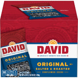 DAVID Sunflower Seeds Original – Hiking and Camping Trail Snack with Protein, Pack of 24 Single-Serve 1.75oz Bags